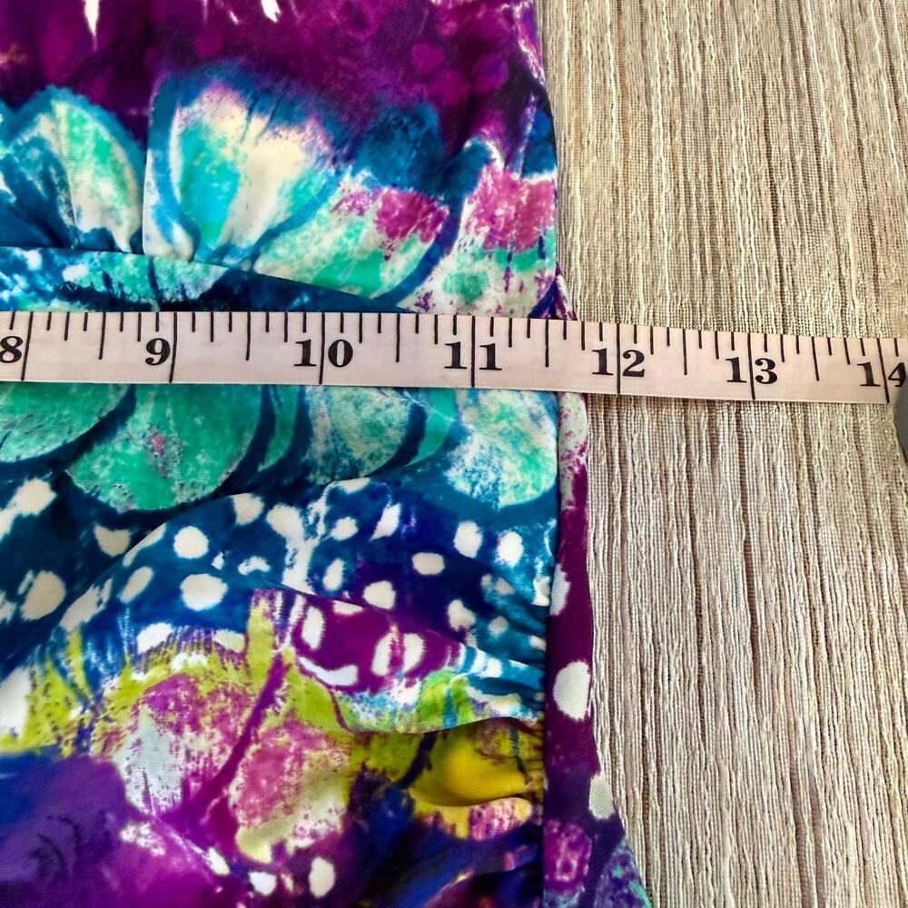 Profile by Gottex Black Multicolor Tankini and Skirt Ruffle Hem Side Ruching - Picture 12 of 16